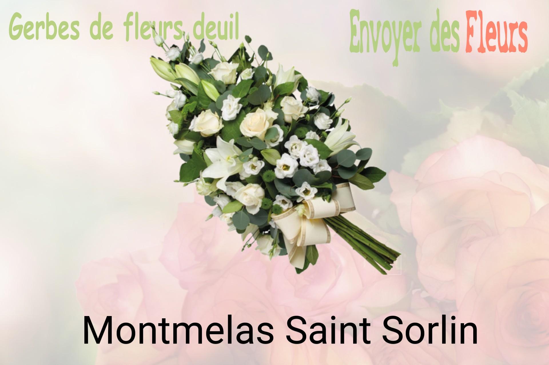 Gerbe de fleurs de deuil livrée à Montmelas-Saint-Sorlin
